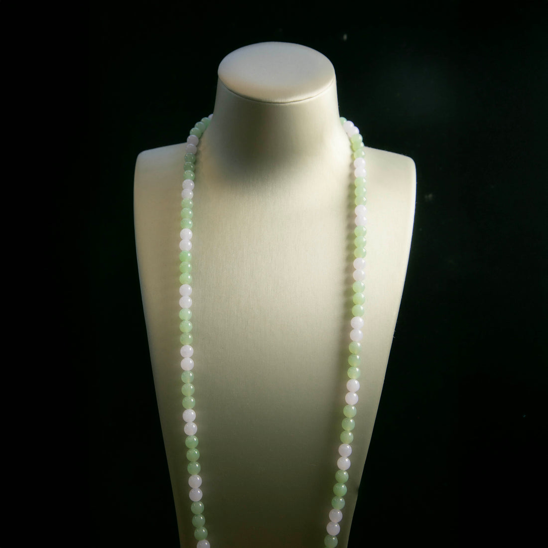 天然緬甸翡翠藍綠粉紫雙色珠串