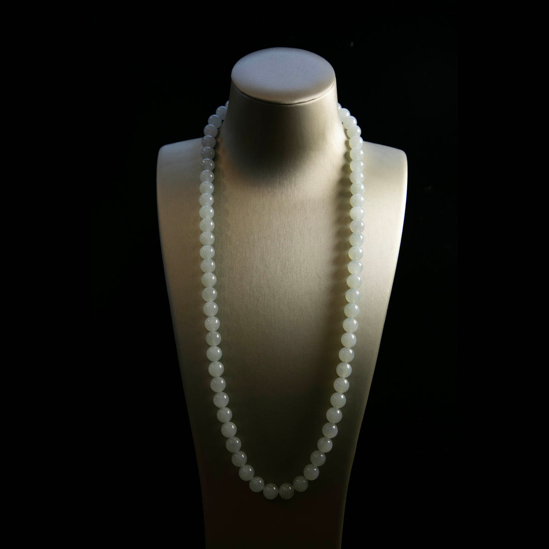 天然緬甸翡翠藍色大珠串