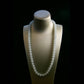 Natural Burmese Jade Icy Blue Beaded Necklace