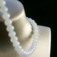 Natural Burmese Jade Icy Blue Beaded Necklace