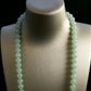 Natural Burmese Jade Light Green Beaded Necklace