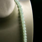 Natural Burmese Jade Light Green Beaded Necklace