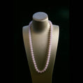 Natural Burmese Jade Lavender Beaded Necklace