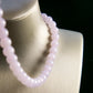 Natural Burmese Jade Lavender Beaded Necklace