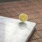 Natural Burmese Jadeite Ping An Donut with Shades of Yellow