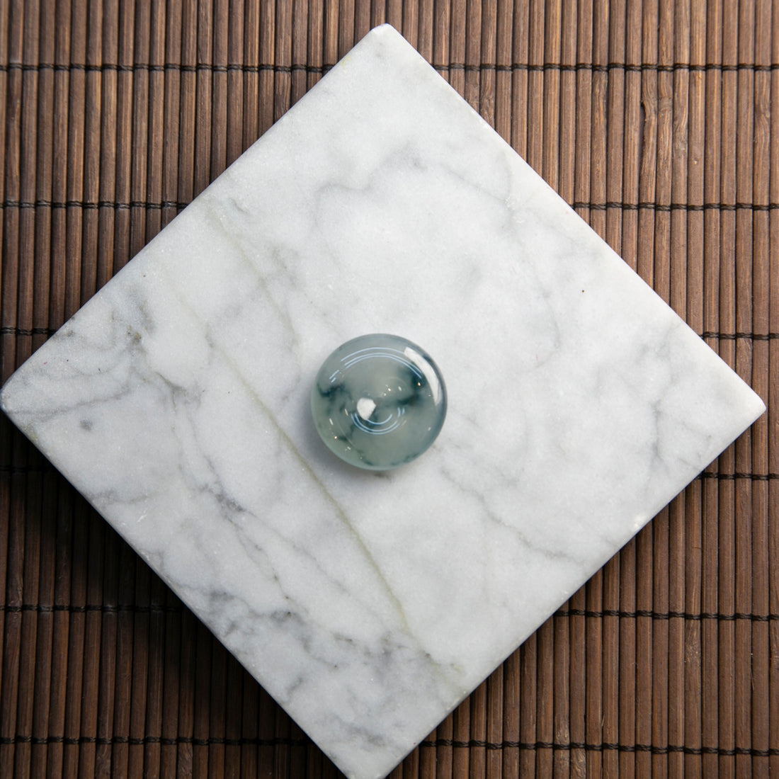 天然緬甸翡翠冰種飄花平安扣