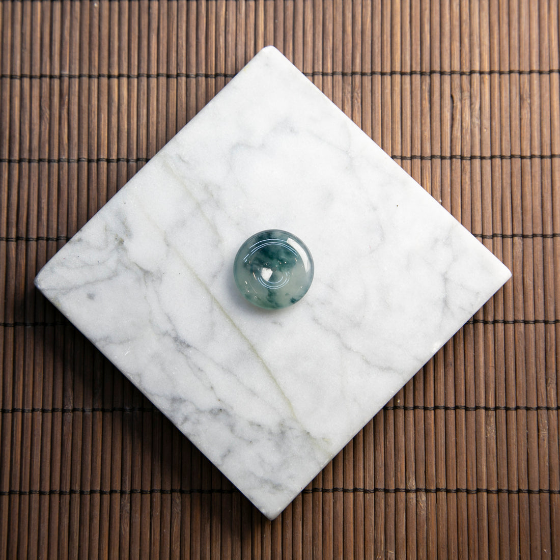 天然緬甸翡翠冰種飄花平安扣