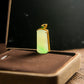18K Gold Diamond Natural Burmese Jade Icy Light Green Piao Hua Pendant