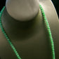 Natural Burmese Jadeite Green Beaded Necklace