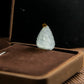 18K Gold Diamond Natural Burmese Jade Icy Light Bluish Green Lotus Leaf Pendant