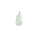 18K Gold Natural Burmese Jade Icy White Carved Pendant
