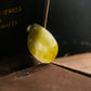 18K Gold Diamond Natural Burmese Jade Icy Yellow Guanyin Pendant