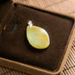 18K Gold Diamond Natural Burmese Jade Icy Yellow Guanyin Pendant