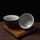 Blue and Gold Marine-Patterned Gaiwan Set