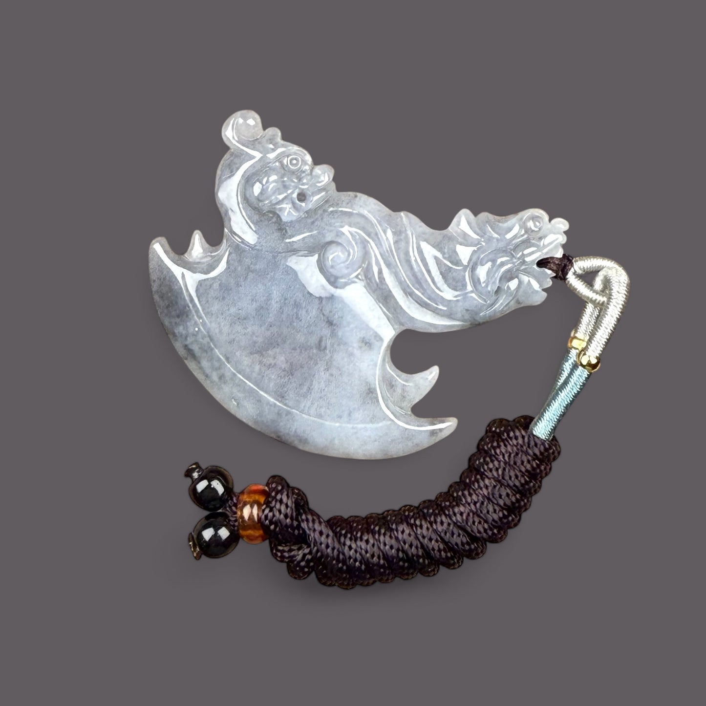 天然緬甸翡翠烏雞斧頭掛件